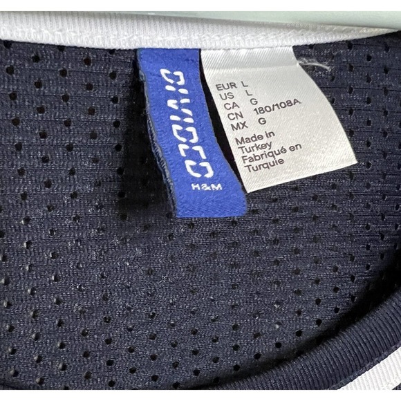 Divided H&M New York Jersey Mens Size Large Red White Black New York - Picture 4 of 6